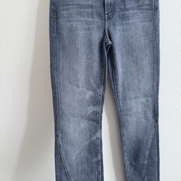 MOTHER The Rascal High Rise Sliced Up Heel Jeans In Digging Up Dirt Wash Size 24 - Picture 10 of 10